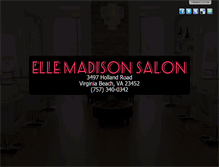 Tablet Screenshot of ellemadisonsalon.com